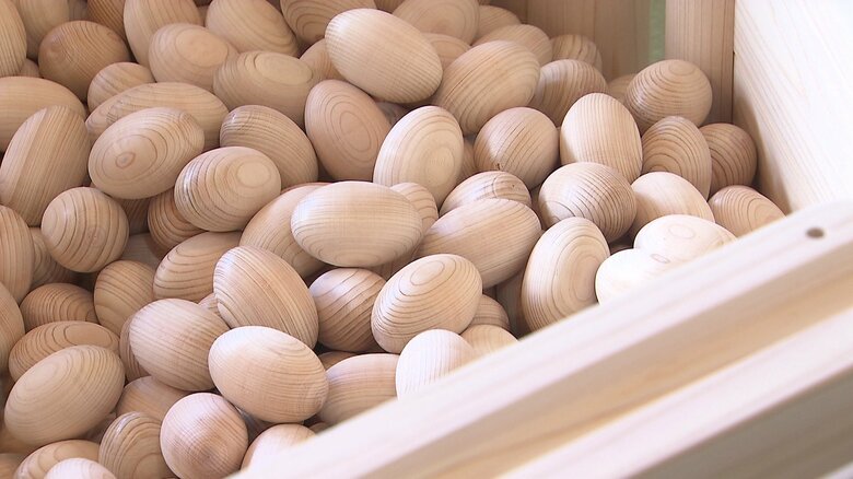 ひのきで作った「ボールプール」　