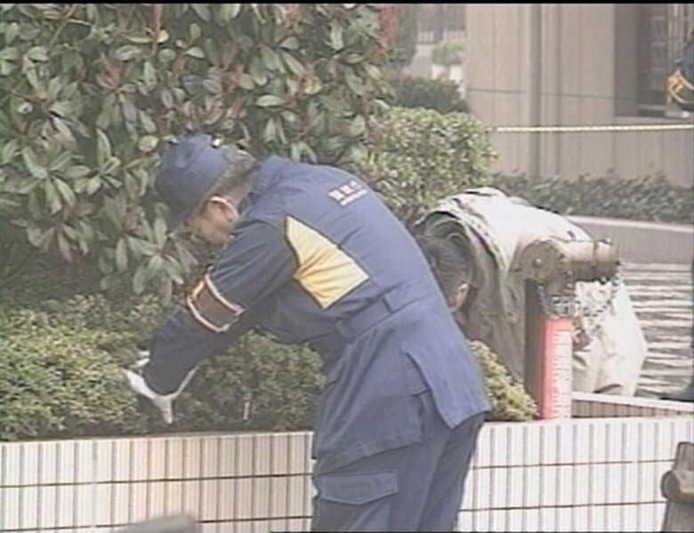 警察トップが銃撃された事件は未解決で時効を迎えた（1995年3月撮影）
