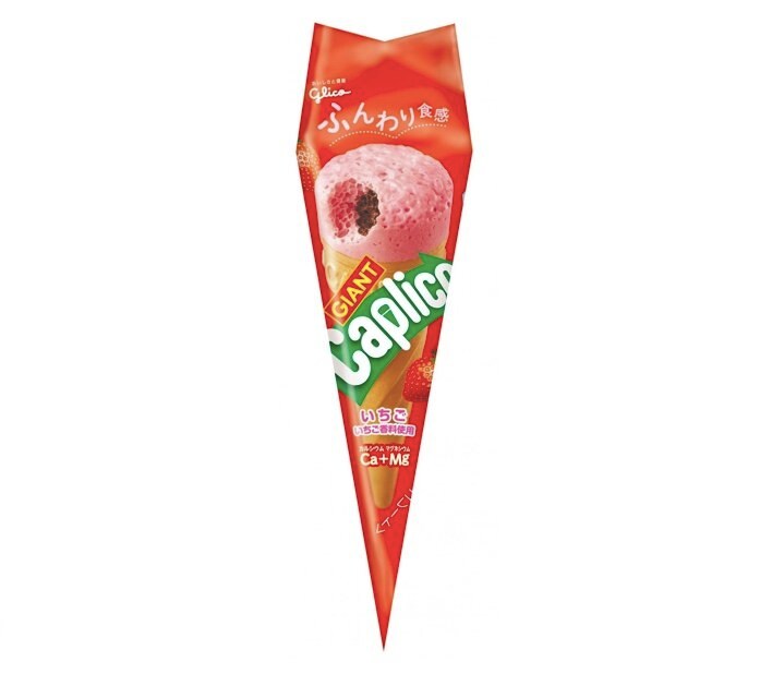 通常販売「ジャイアントカプリコ〈いちご〉」（提供：江崎グリコ）