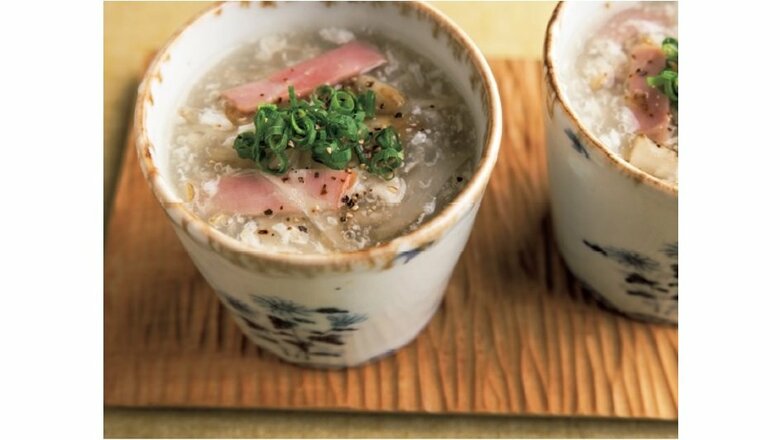 新ゴボウとベーコンのとろみ汁（『笠原将弘の旬副菜の極み159』から抜粋）