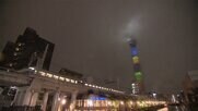 東京五輪開幕まで100日 都内の施設や橋が一斉にライトアップ