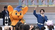 “まことお兄さん”交通安全呼びかけ　体操のお兄さんが子どもたちとルール確認