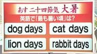 【天気／山形】天気ふりかえり＆「最も暑いころ」を英語で表すと？　中村友祐気象予報士の予報(1)