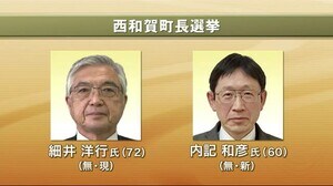 西和賀町長選挙 投開票 新人・現職対決<岩手県>