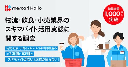 【物流・飲食・小売業界のスキマバイト活用実態に関する調査】人手不足対策として「スキマバイトサービスの利用」が「パート・アルバイトの新規募集」に次いで2番目にランクイン
