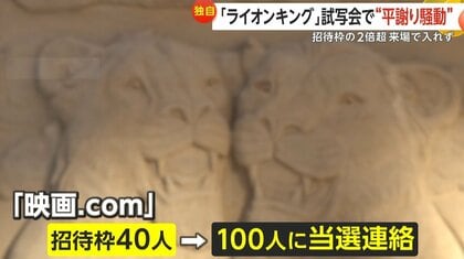 希少！！ライオンキング完成披露試写会ご招待状 専用封筒付き