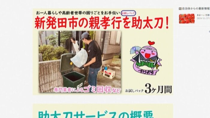 ふるさと納税の返礼品『新発田市の親孝行を助太刀』