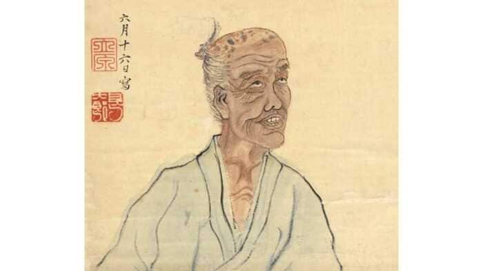 長赤水先生肖像 茨城県立図書館蔵
