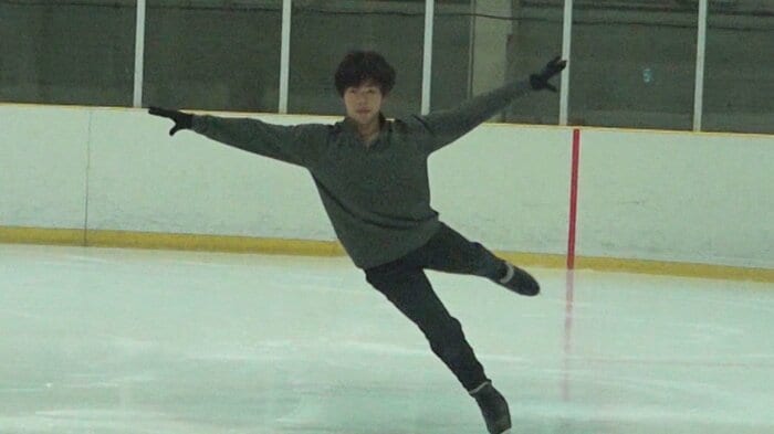 埼玉アイスアリーナで練習に励む佐藤