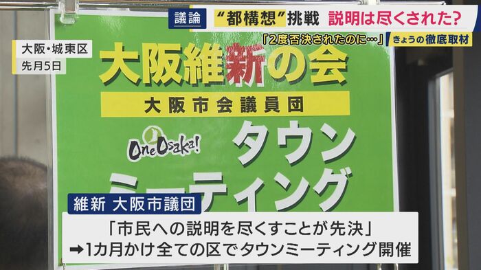 大阪市内の全ての区でタウンミーティングを順次開催