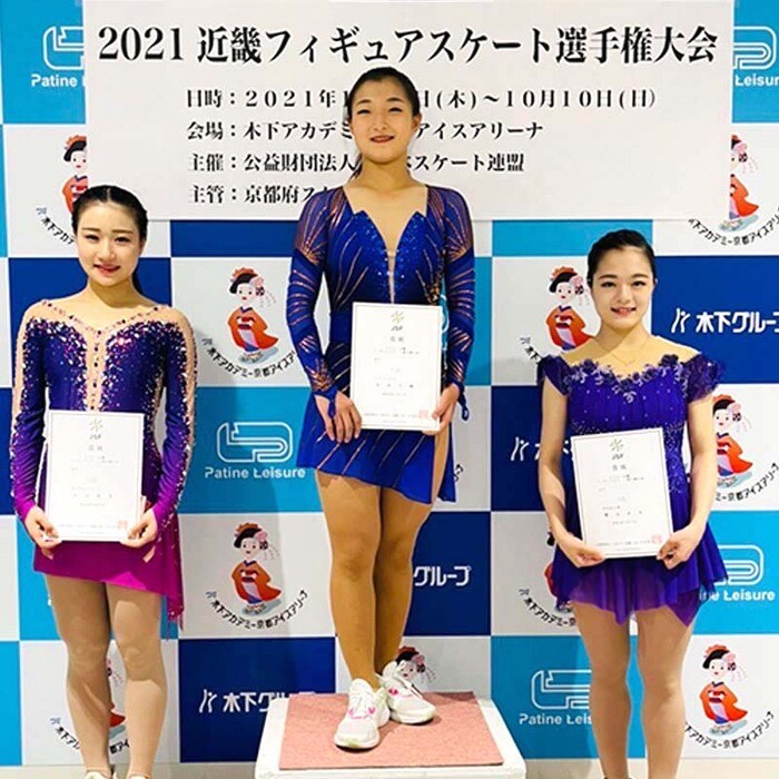 シニア女子の表彰式