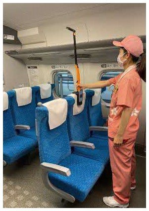 座席濡れ検知装置（提供：JR東海）