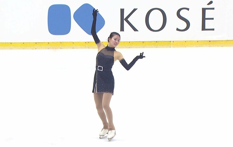 フリーは新プログラム『クルエラ』を披露した岩崎（西日本選手権）