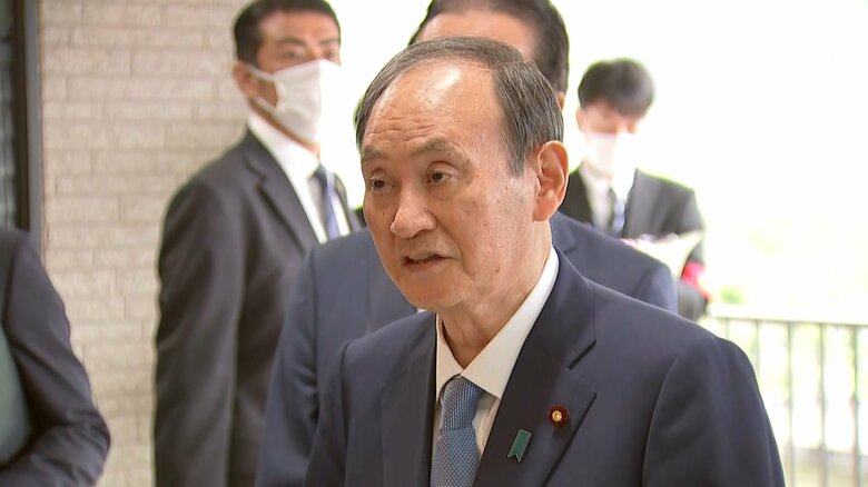 補欠選挙後、熊本県を訪問した菅前首相（24日 ）