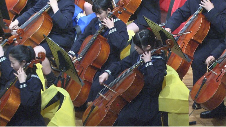 オール学習院大合同演奏会で演奏された（当時12歳）2014年4月