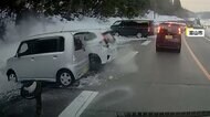 【恐怖】路面凍結でスリップか…通勤時間帯に車が次々と衝突し“同時多発事故”発生　けが人なし　富山市