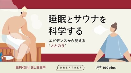 100plus×BREATHER×ブレインスリープ共同検証を実施!深呼吸がサウナの効果を最大化することを確認