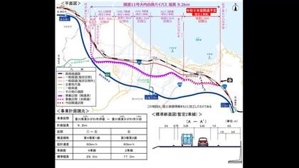 【速報】混雑解消に期待　国道１１号大内白鳥バイパス　東かがわ市伊座～白鳥　２０２７年度開通へ【香川】