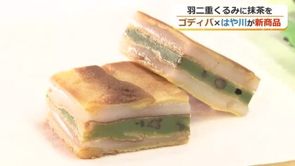 ゴディバが福井の「羽二重くるみ」とコラボ　世界的に人気な抹茶と合わせた新商品　西武福井店で28日から先行販売、5月15日から全国展開へ
