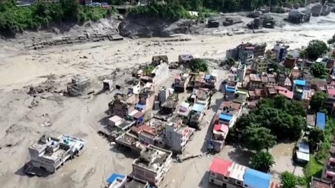 ネパール大規模洪水　日本人5人が行方不明　現地メディア