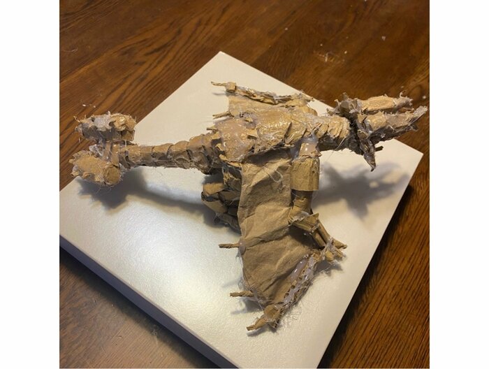 段ボールで作った作品(提供:櫻井京太郎さん)