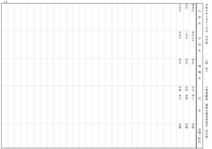 【出の部】小学校・中学校・特別支援学校