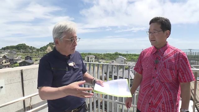 防災マイスターの松尾一郎さんといわき市・内田広之市長