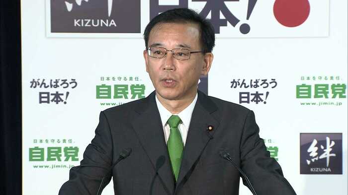 不出馬を表明する谷垣氏
