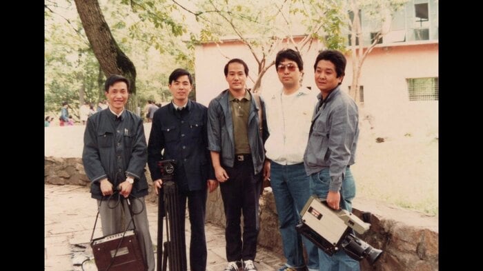 上海のテレビ局とKTNのスタッフ(1983年)