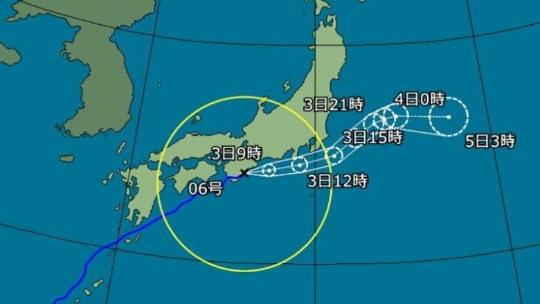 【台風6号】気象庁が全般気象解説情報　太平洋側で猛烈な雨の見込み　関東甲信では200ミリも｜FNNプライムオンライン