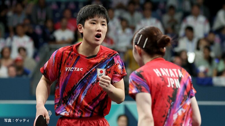【パリ五輪】卓球・混合ダブルスで“はりひな”初戦敗退　東京五輪に続く日本勢連覇ならず｜FNNプライムオンライン