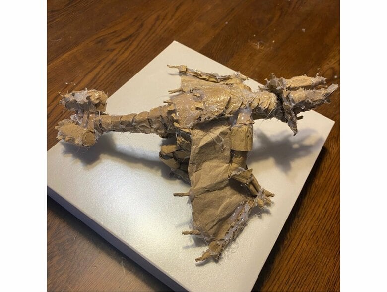 段ボールで作った作品（提供：櫻井京太郎さん）