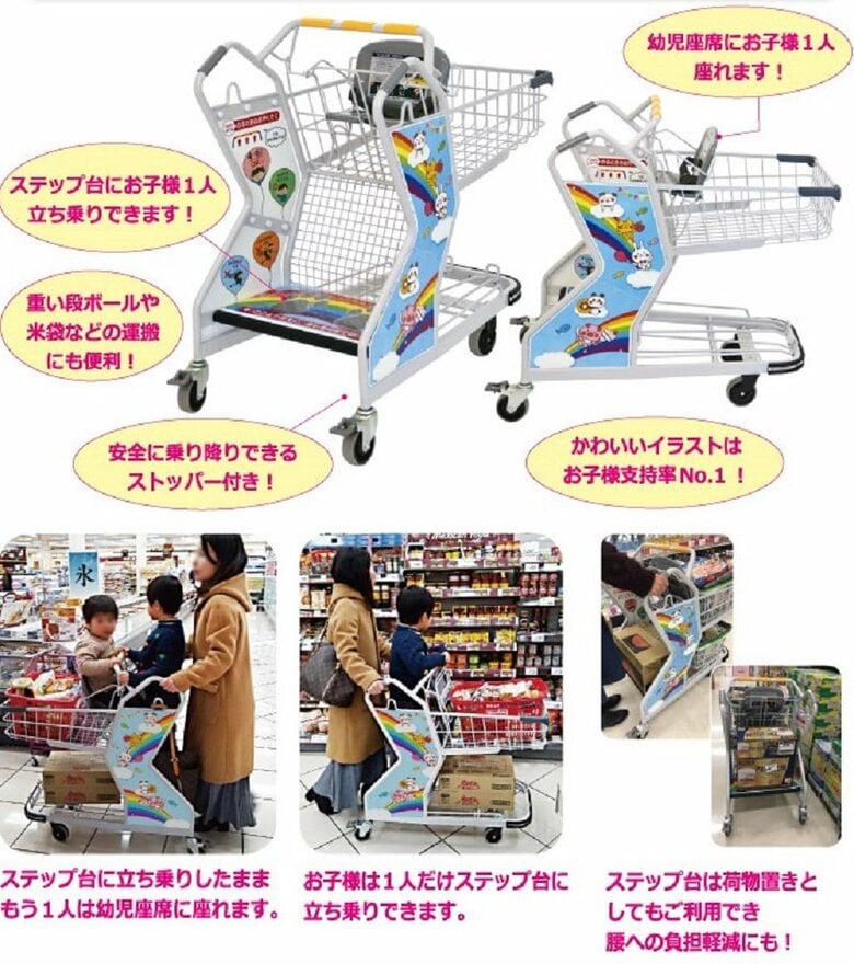 キッズステップカート（画像提供：スーパーメイト）