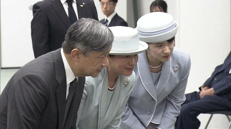 令和7（2025）年9月　長崎市で被爆者の話を聞かれる天皇ご一家