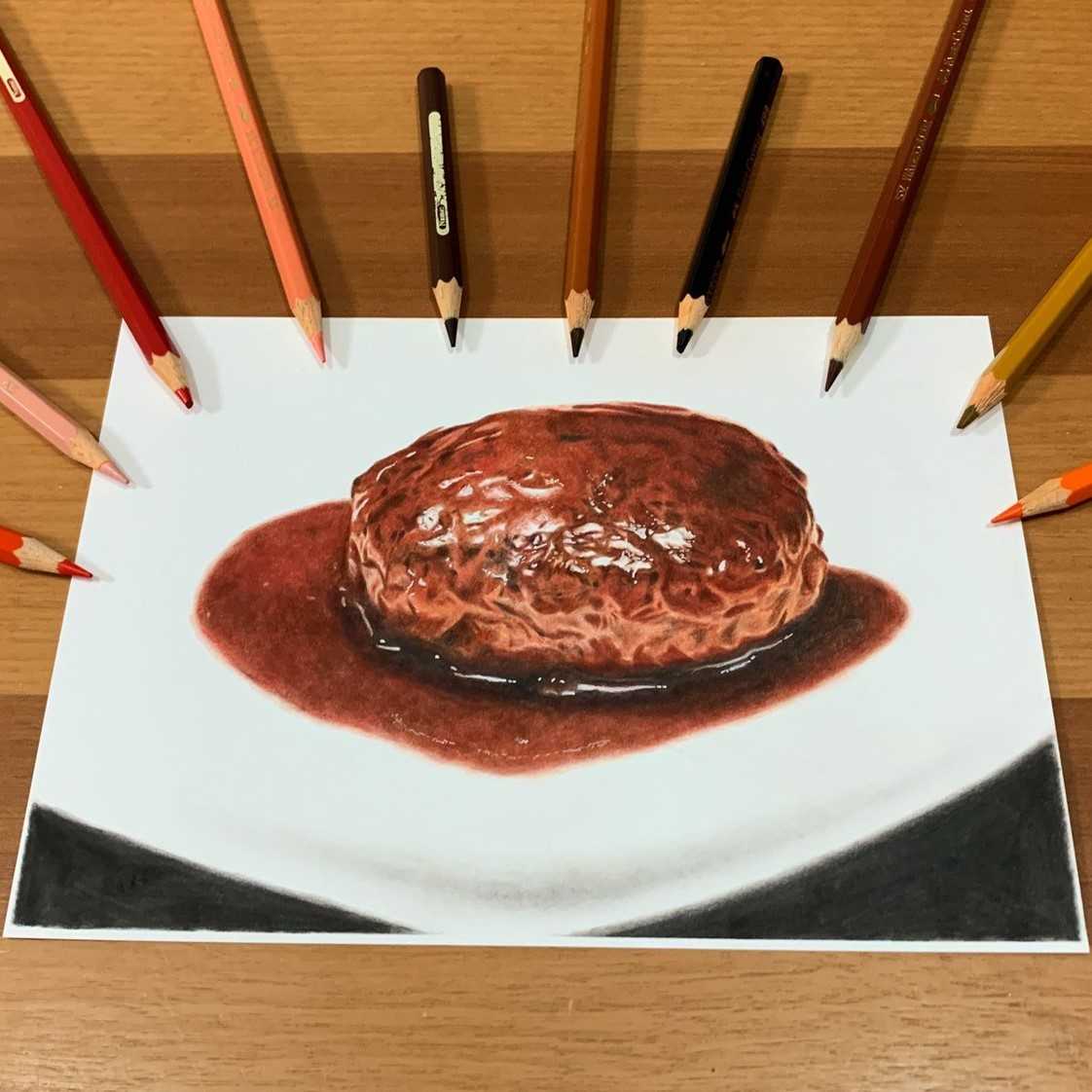 無料ダウンロード 色鉛筆 食べ物 イラスト リアル 100 ベストミキシング写真 イラストレーション