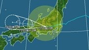【台風情報】台風15号の今後の進路予想は　12日午前3時の推定で岐阜県中津川市付近、中心気圧は996ヘクトパスカル　12日正午には京都府宮津市の北北西約40キロに達する予報
