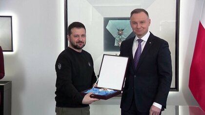 ゼレンスキー大統領　ポーランドで首脳会談　ドゥダ大統領は“戦闘機支援”表明