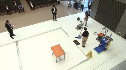 盛岡市で11年ぶりに開催　JRの清掃技術競技会　制限時間15分　岩手県