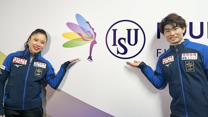 「目標とする点数の達成を」「力を出し切りたい」アイスダンス吉田唄菜・森田真沙也組、田中梓沙・西山真瑚組の意気込み【四大陸選手権】
