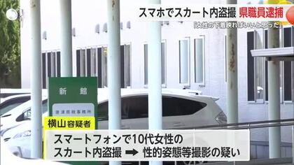 「女性の下着が映ればいいな」スマホで10代女性のスカートの中を盗撮 県職員の61歳の男逮捕【佐賀県】