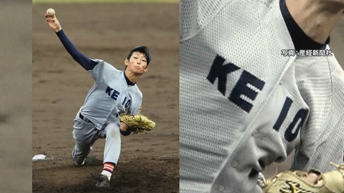 2008年に甲子園で投げる白村選手