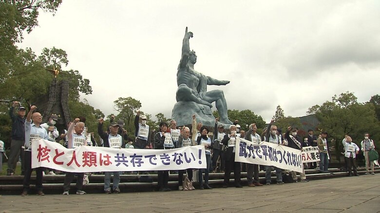 トランプ米大統領の核実験指示の発言などに危機感　「反核9の日座り込み」で核兵器廃絶へ思い新た｜FNNプライムオンライン