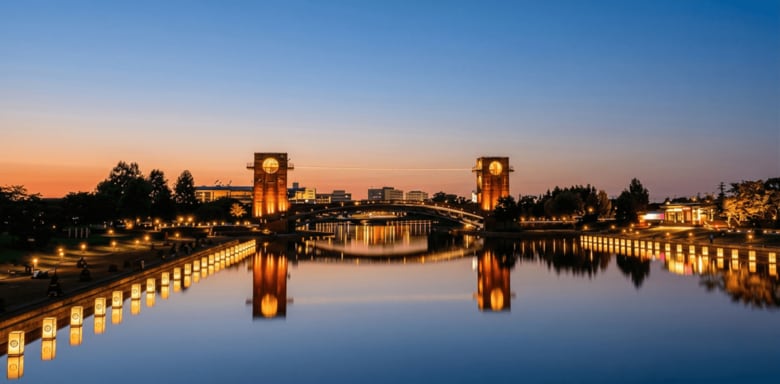 「暖色の灯篭」は都市公園の魅力を高める資産