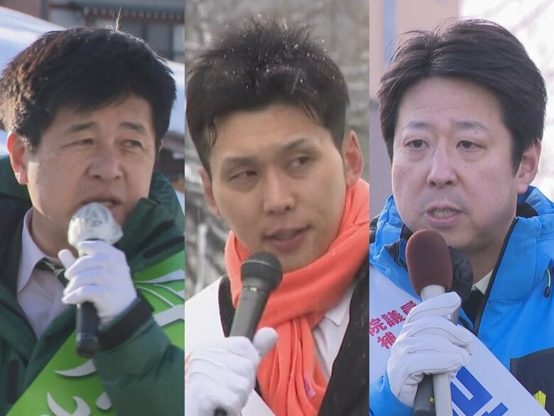 雪や寒さとの戦いにも…真冬の衆院選 高山市など含む「岐阜4区」中道の前職 参政と自民のそれぞれ新人が立候補｜FNNプライムオンライン