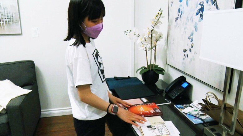 練習の合間には大学院の勉強もこなす三原舞依