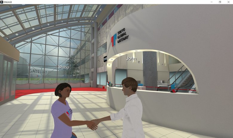 TGGではVRによるバーチャル体験型英語学習を開発(写真提供:VIRTUAL GLOBAL GATEWAY)
