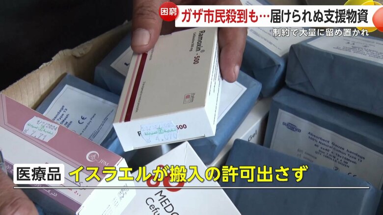 医療品の搬入はイスラエルが許可を出さないという