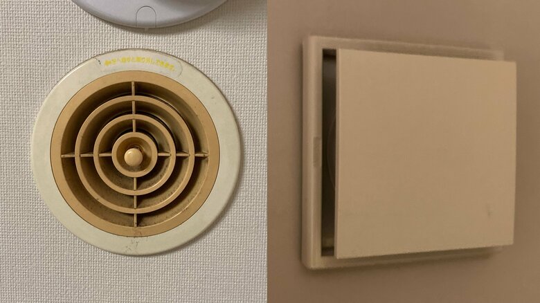 24時間換気の吸気口の一例（提供：株式会社さくら事務所）