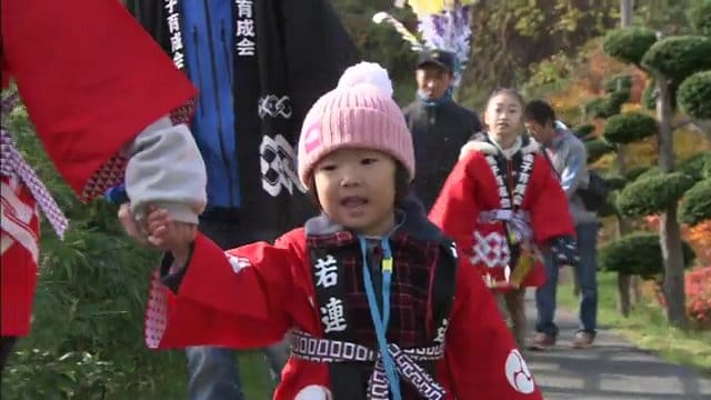 2014年　地元の祭りに参加する葵彩ちゃん