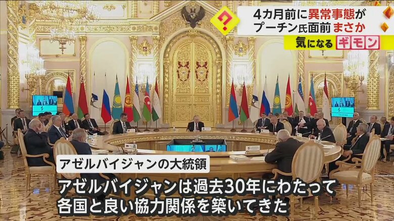 「各国と良い関係を築いてきた」と話すアゼルバイジャンの大統領